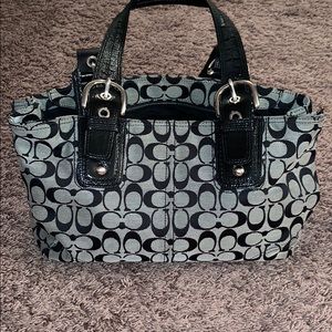 Black & Grey Coach Purse